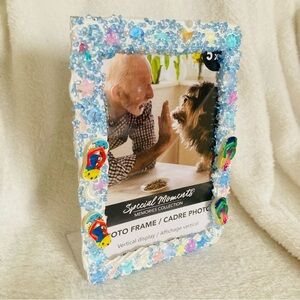 Ocean shell oasis nautical theme decoden toploader photo frame card holder